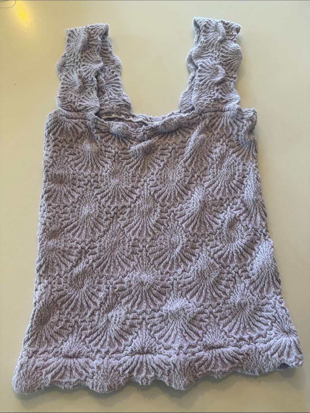 Free People Intimately Lilac Lavender Textured Tank Top